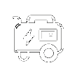 Portable yellow and black generator