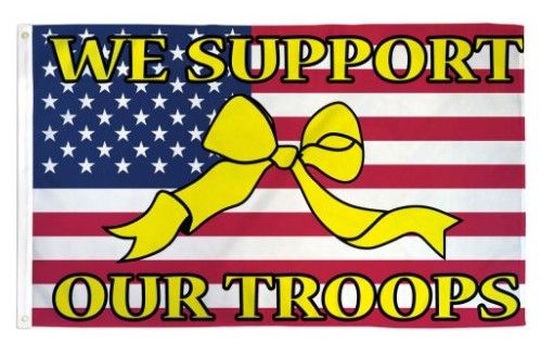 Flag 3x5  We Support Our Troop