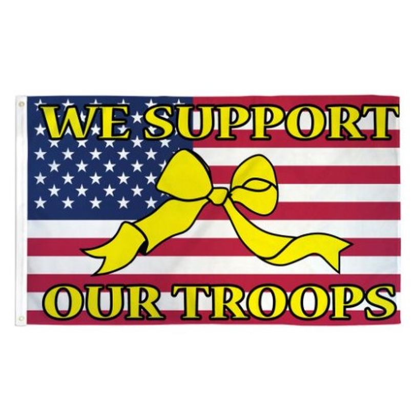 Flag 3x5  We Support Our Troop