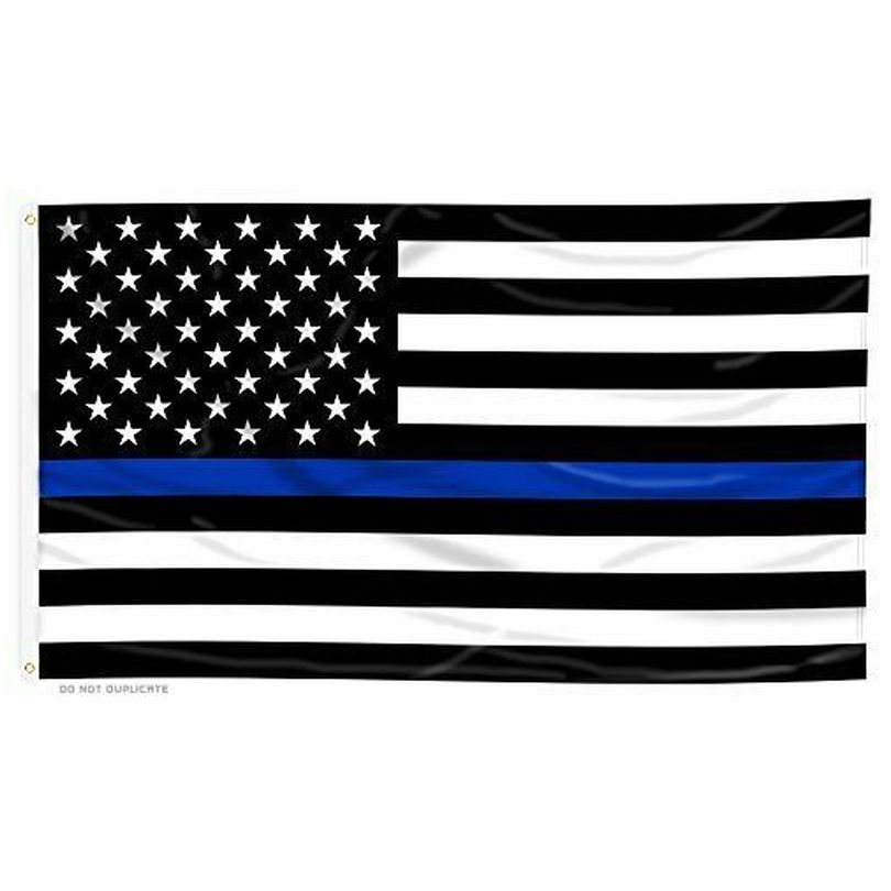 Flag 3x5  Thin Blue Line