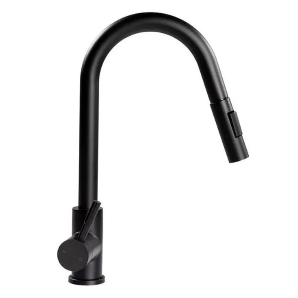 Bullet Pull-Down Faucet-BLK