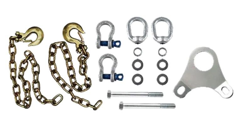 SAFETY CHAINS W/PLATE