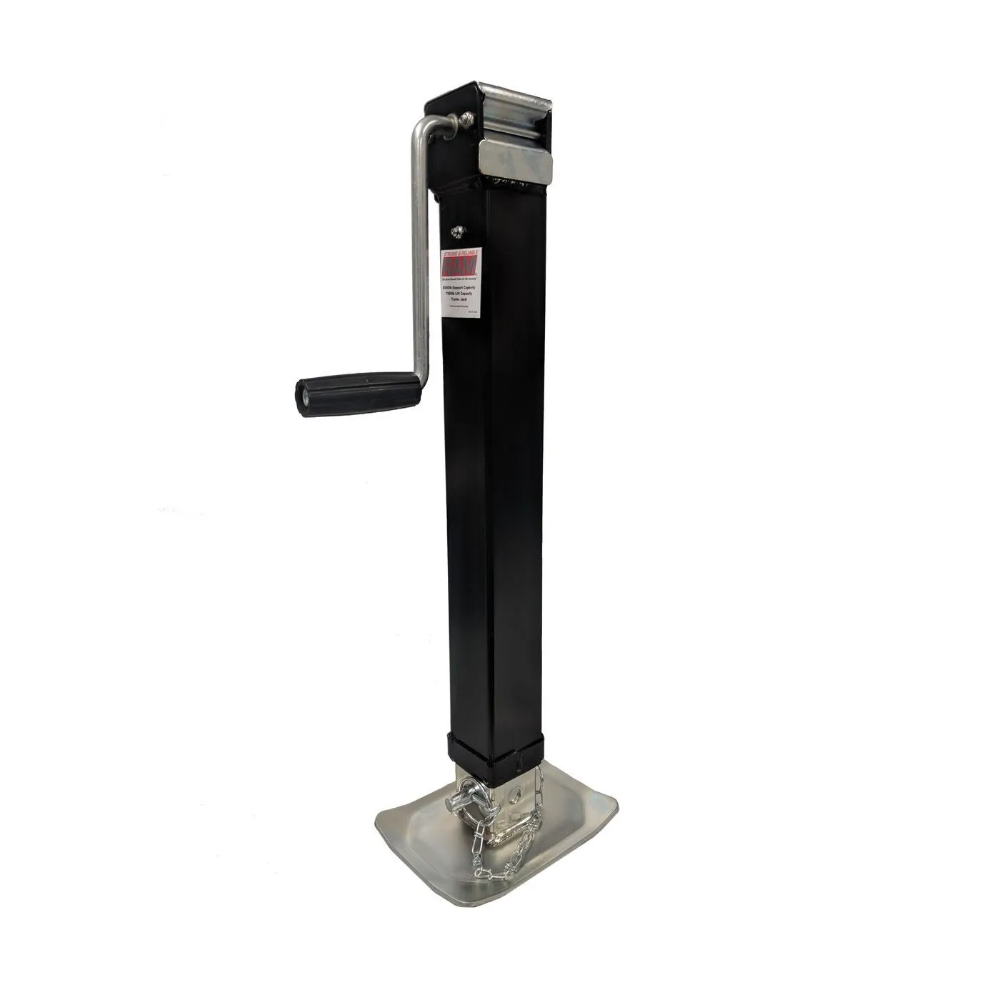 Weld-on pipe mount square jack