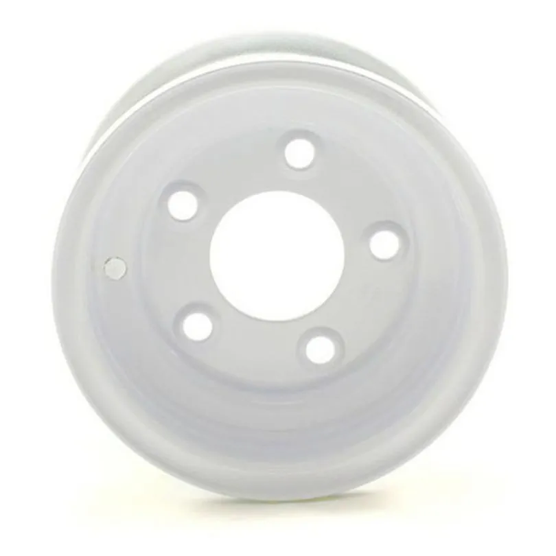 Wheel STMP 8X3.75 5-4.5 White