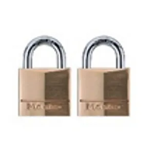 Padlock, Solid Brass 3/4" 2 Pk