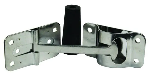 "T" Door Holder 4" SS w/Bumper