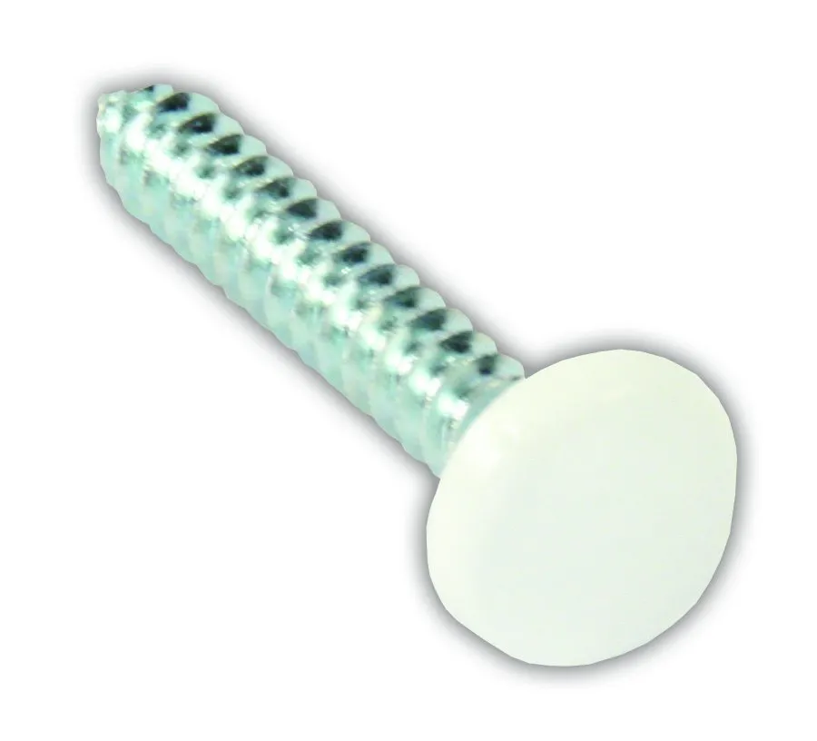 Screws w/Cvrs Wh 14