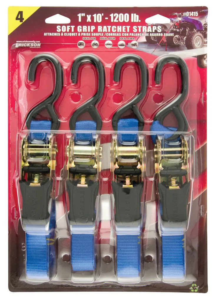 RATCHET 1200# 1"x10' 4-PK
