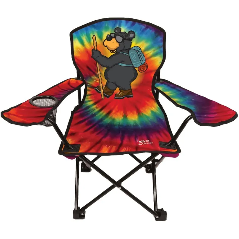 TIE DYE WILLIE BEAR KID CHAIR