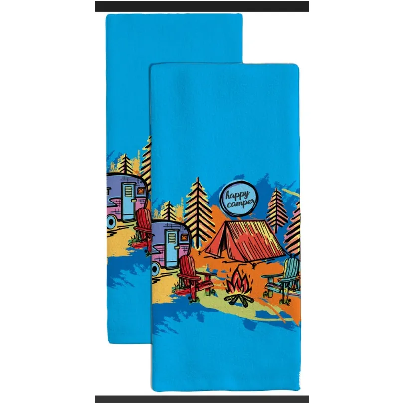 HAPPY CAMPER  KITCHEN TOWEL CO