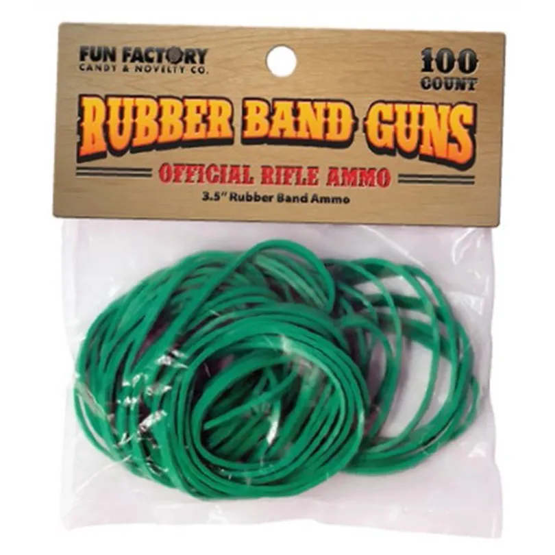 ELASTIC BANDS 100 PK -GREEN