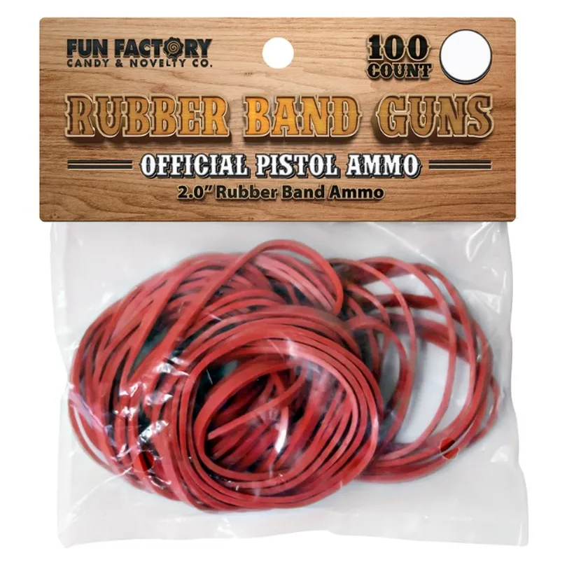 ELASTIC BANDS 100 PK -RED