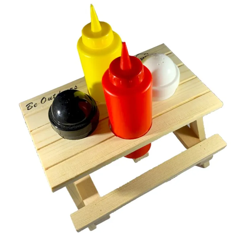 PICNIC TABLE CONDIMENT SET