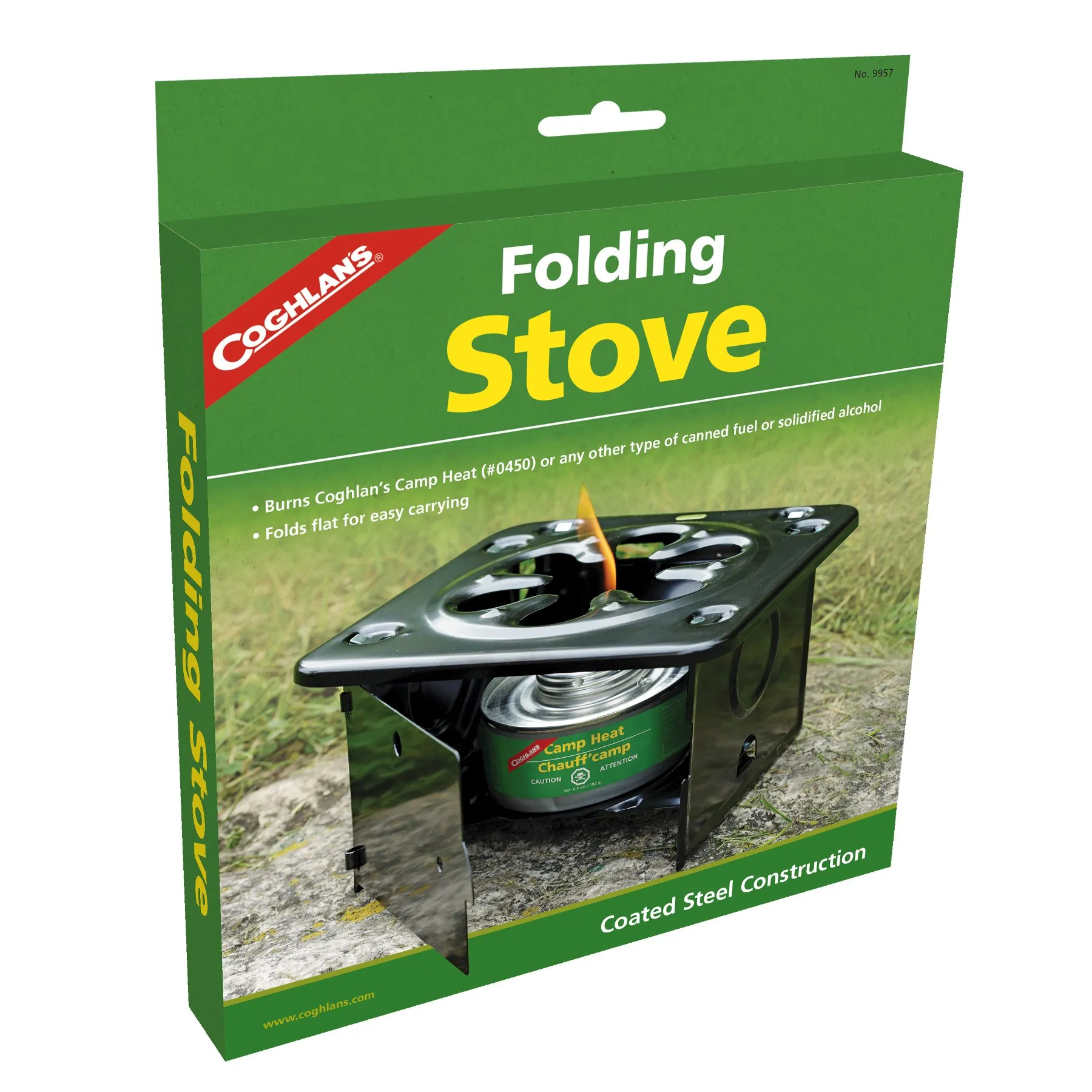 Folding Camp Stove, 6.5x6.5x5
