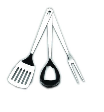 Utensil Set, 3 Pc Stainless