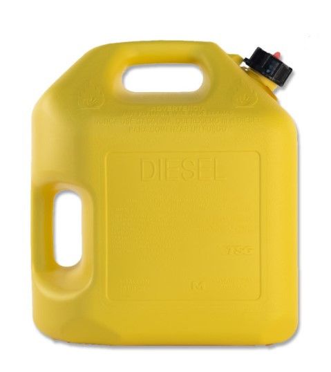 DIESEL CAN 5 GALLON, YELLOW