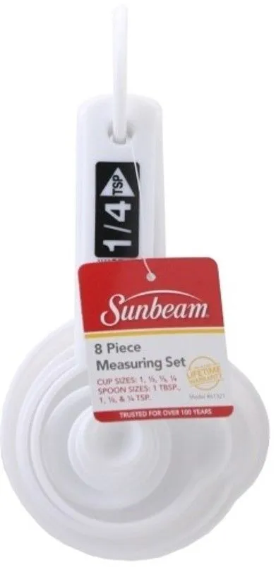 Measuring Cups & Spoons - 8 Pc