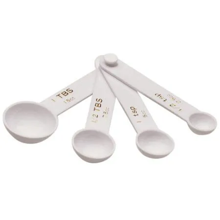 PLASTIC MEASURING SPOONS 4 pc