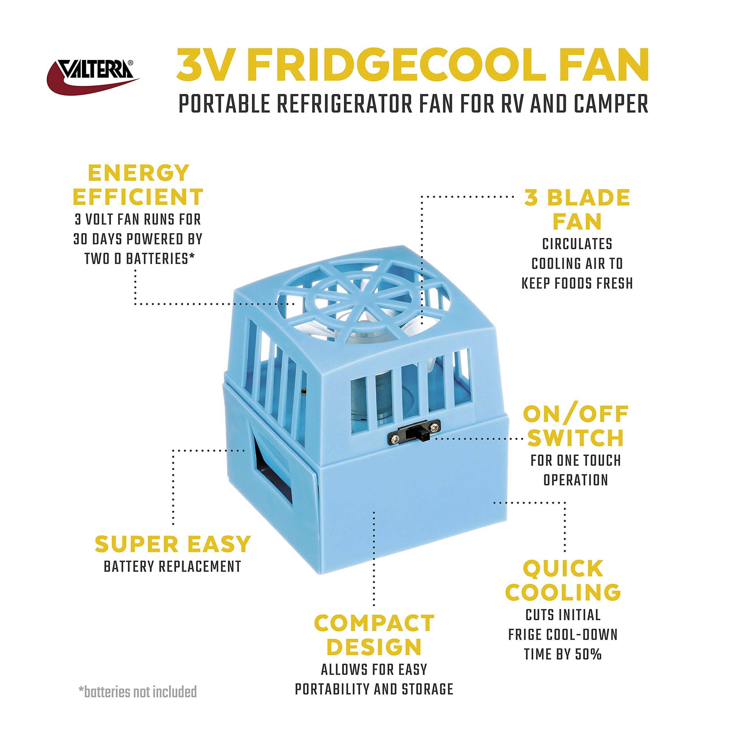 FRIDGECOOL FAN W/SWITCH