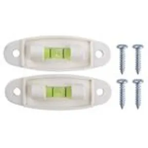 Screw-On Levels, 2 Pk 2-1/4