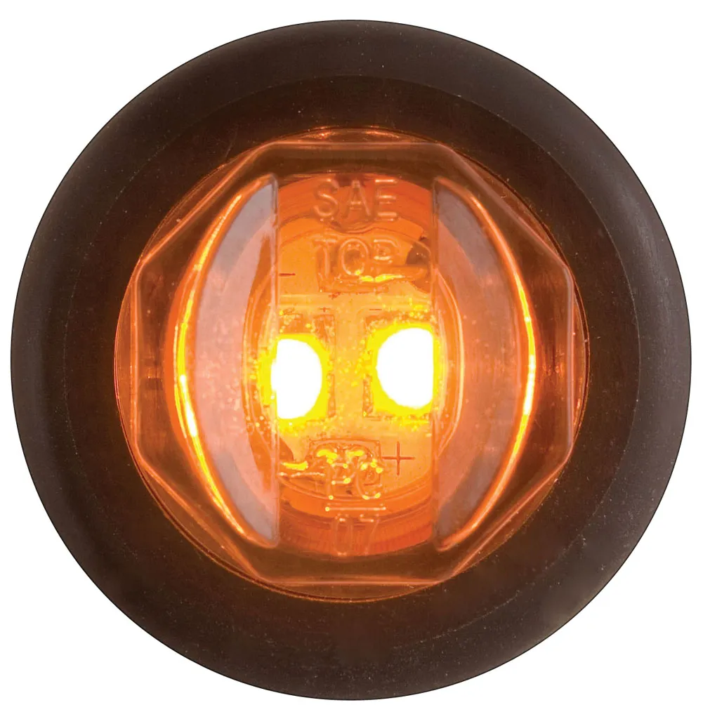 LED M/C AMB BULB, AMBER LENS
