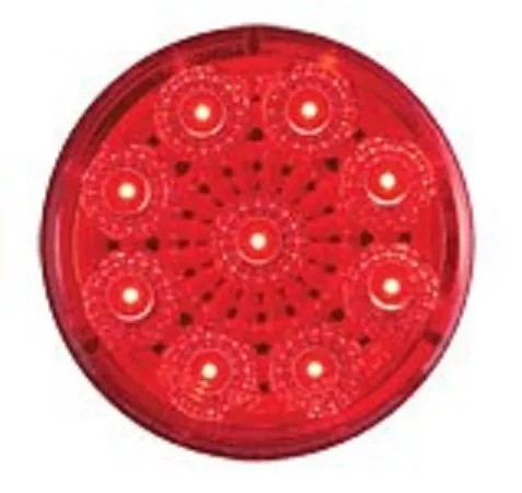 LED MIROFLEX 2"RND;9 DIODE;RED