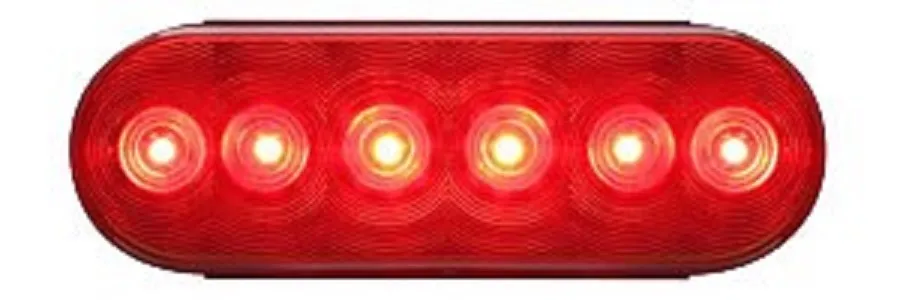 6" Oval Taillight LED 6 DIODE