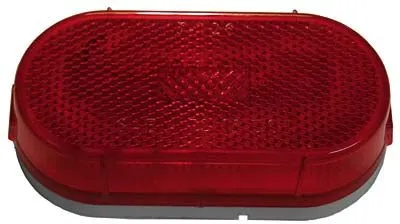 2" x 4" Red Oval Marker Lamp