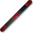 Red LED Tri-bar with Black Rnd