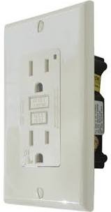 WHITE GFI RECEPTACLE