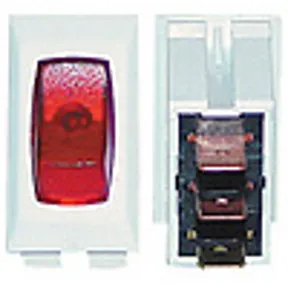 SWITCH WHITE/RED LAMP