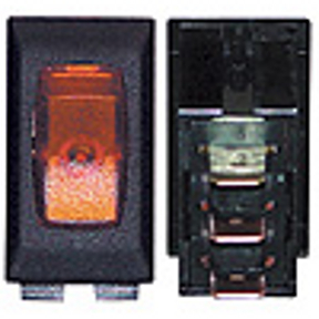 SWITCH BLK/AMBER LAMP