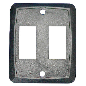 FACE PLATE BLACK DOUBLE