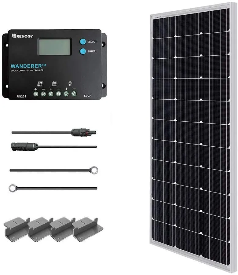 100W SOLAR KIT w/10A WND Contr