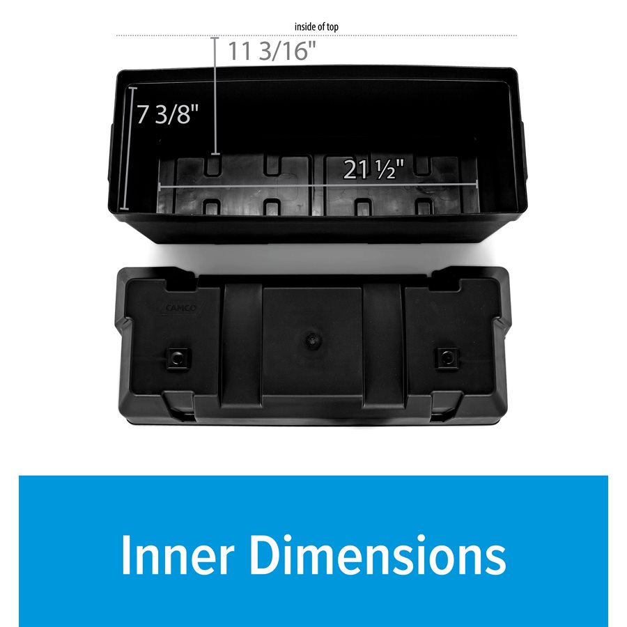 DOUBLE BATTERY BOX, END TO END