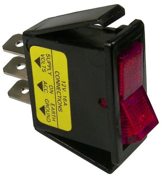 Illuminated SPST Rocker