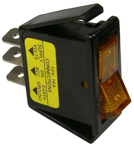 Illuminated SPST Rocker