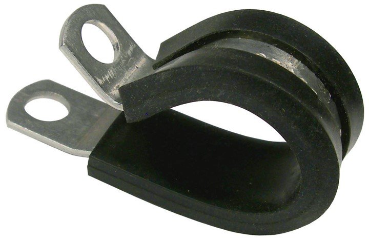 Rubber Alum Clamp 1/4