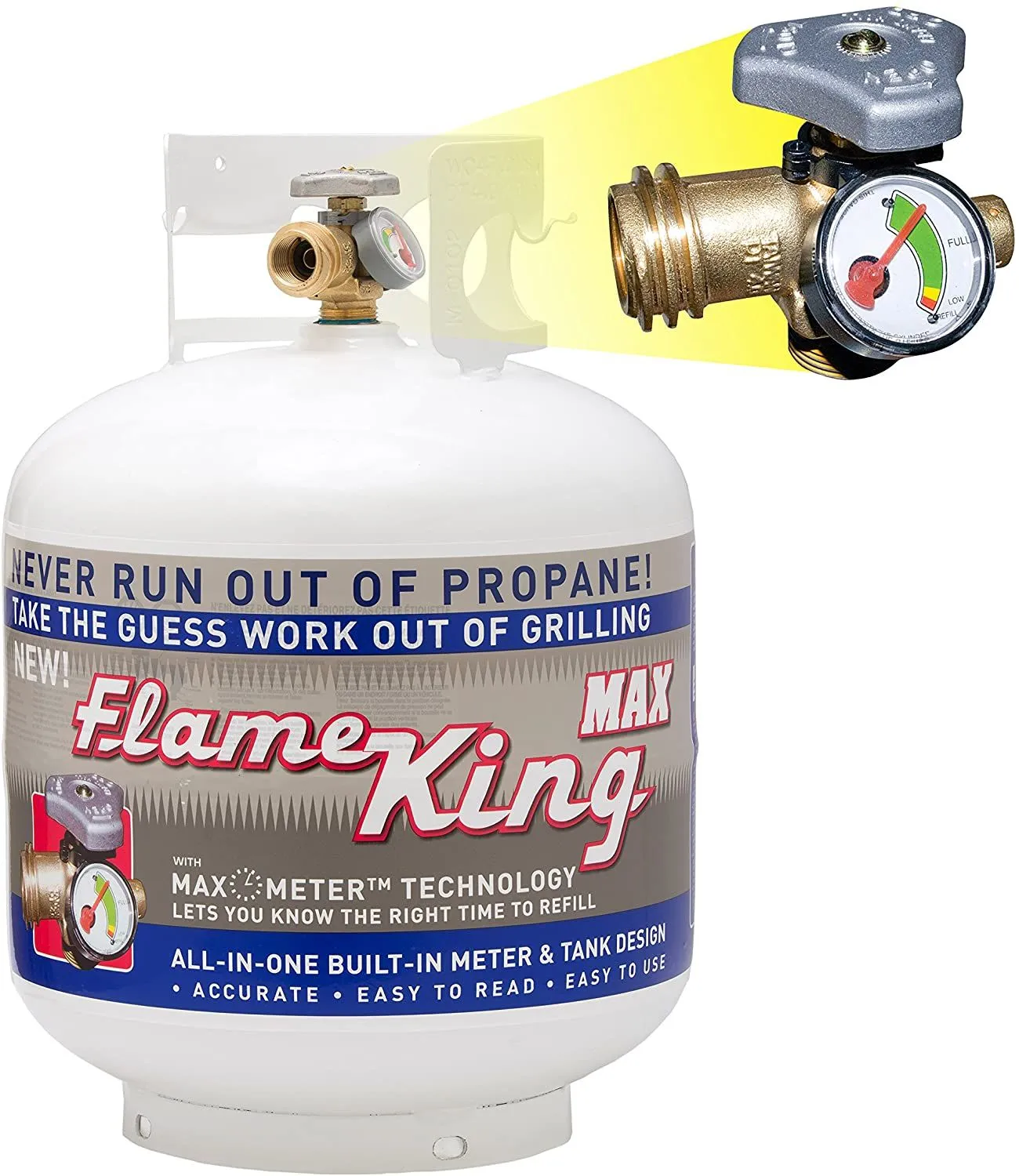 Flame King LP Tank 20# w/guage