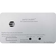 CO DETECTOR-SEALED BAT WHT REC