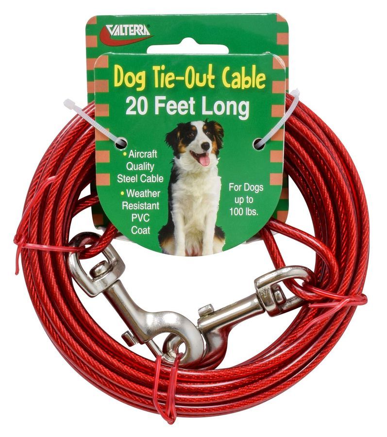 Tie-out Cable 20FT, Carded