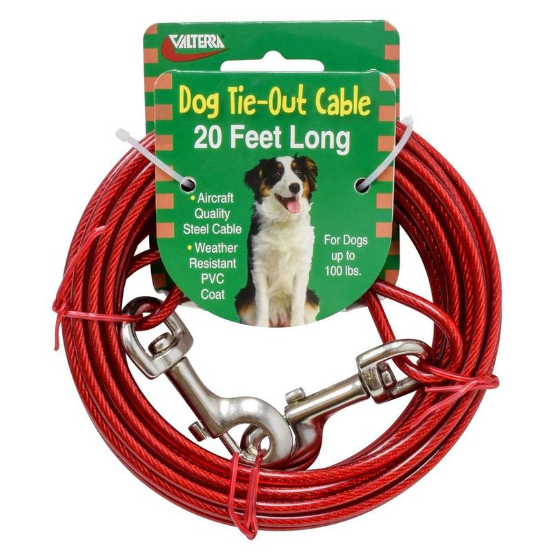 Tie-out Cable 20FT, Carded