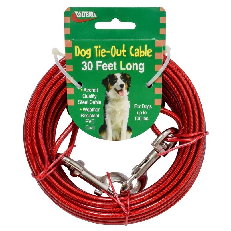 Tie-out Cable 30FT, Carded