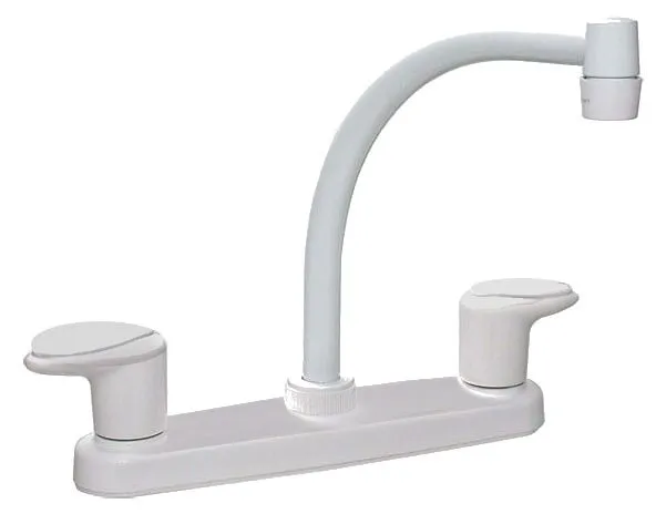 KIT FAUCET 8" WHITE-HI