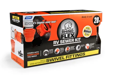 20' RHINOFLEX SEWER HOSE KIT