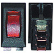 SWITCH BLACK/RED LAMP